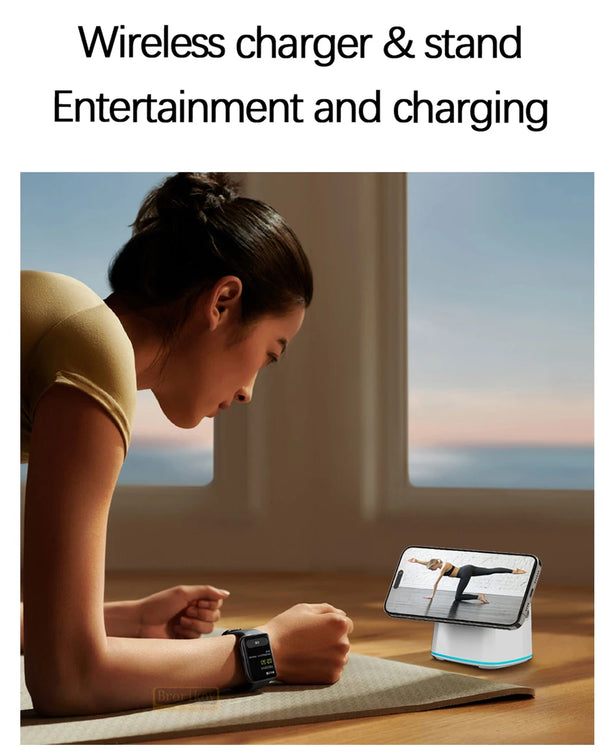 Magnetic Wireless Charger 3 in 1 for Apple Device Portable 15W Fast Charging Station for iPhone 14 13 12 Pro iWatch 8 7 Airpods
