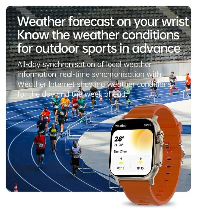 Original T800 Ultra Smart Watch 2024 49mm Men Women Bluetooth Call BT Music Sport Wireless Charging Smartwatch For Android IOS