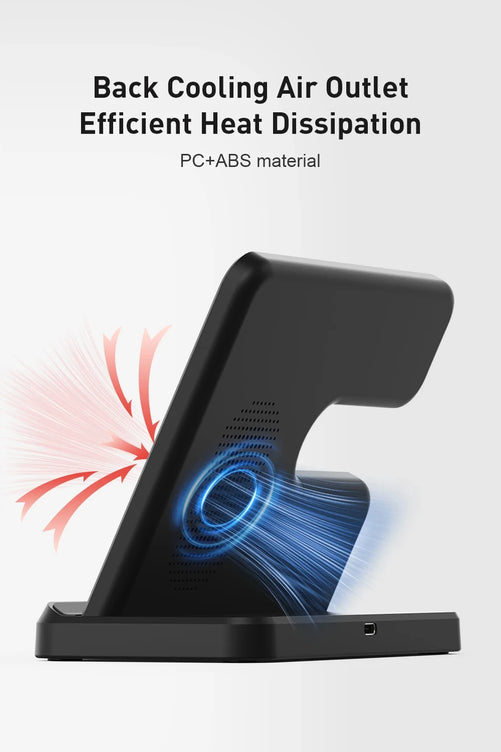 3 in 1 Wireless Charger Stand for Samsung Galaxy S24 S23 Ultra Note Qi Fast Charging Dock Station Watch 7 6 5Pro Holder Buds Pro