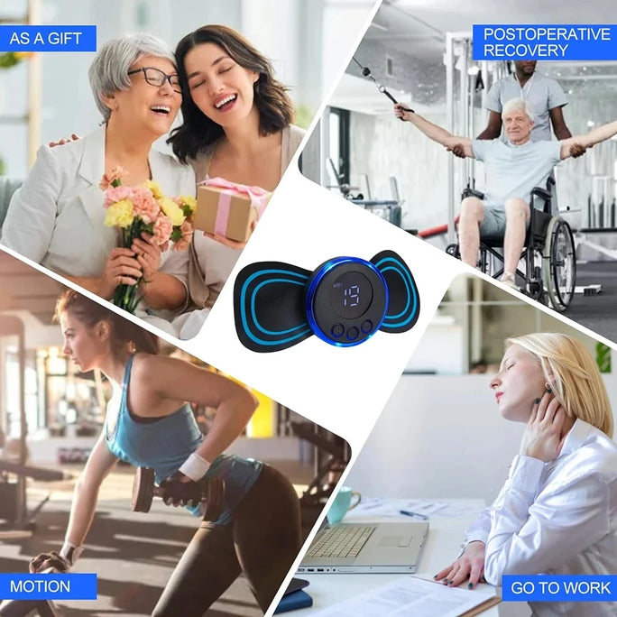 Cervical Spine Massage Sticker Charging Version Neck Massage Relaxation Relief Fatigue Meridian Massager Intelligent Portable