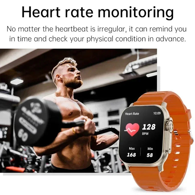 Original T800 Ultra Smart Watch 2024 49mm Men Women Bluetooth Call BT Music Sport Wireless Charging Smartwatch For Android IOS