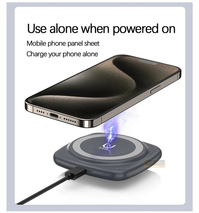 Magnetic Wireless Charger 3 in 1 for Apple Device Portable 15W Fast Charging Station for iPhone 14 13 12 Pro iWatch 8 7 Airpods