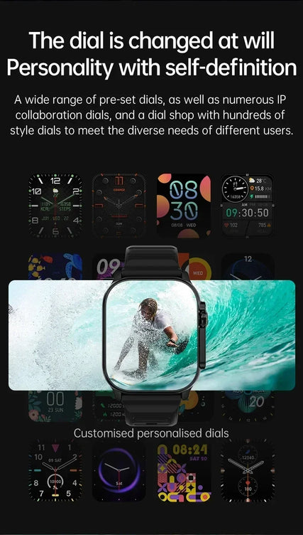 Original T800 Ultra Smart Watch 2024 49mm Men Women Bluetooth Call BT Music Sport Wireless Charging Smartwatch For Android IOS