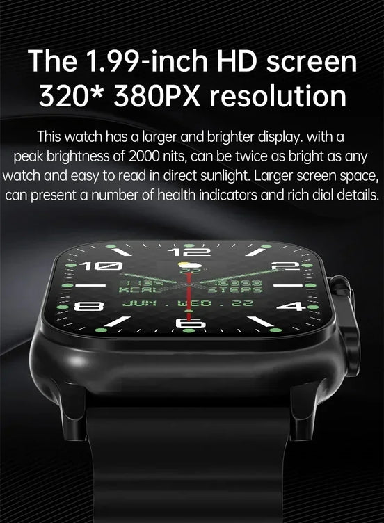 Original T800 Ultra Smart Watch 2024 49mm Men Women Bluetooth Call BT Music Sport Wireless Charging Smartwatch For Android IOS