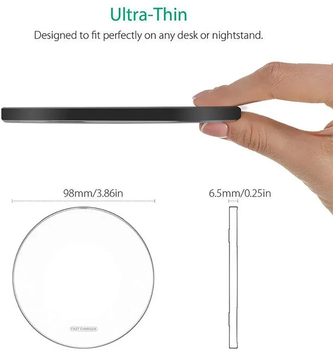 Wireless Charger USB C Fast Charging Pad Station Quick Charge QC 3.0 For iPhone 14 13 12 11 XS XR X 8 Samsung S22 S21 S20 S9