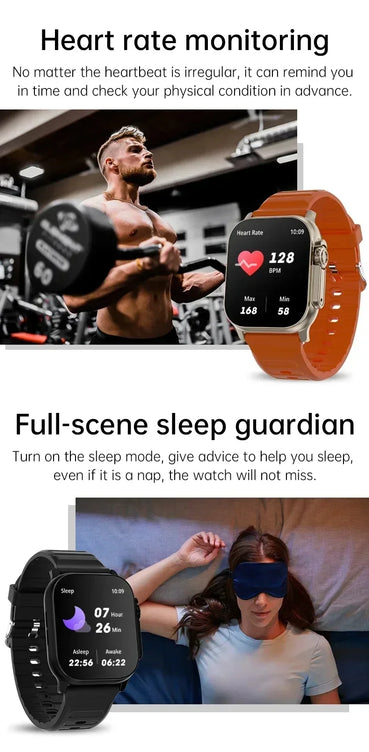 Original T800 Ultra Smart Watch 2024 49mm Men Women Bluetooth Call BT Music Sport Wireless Charging Smartwatch For Android IOS