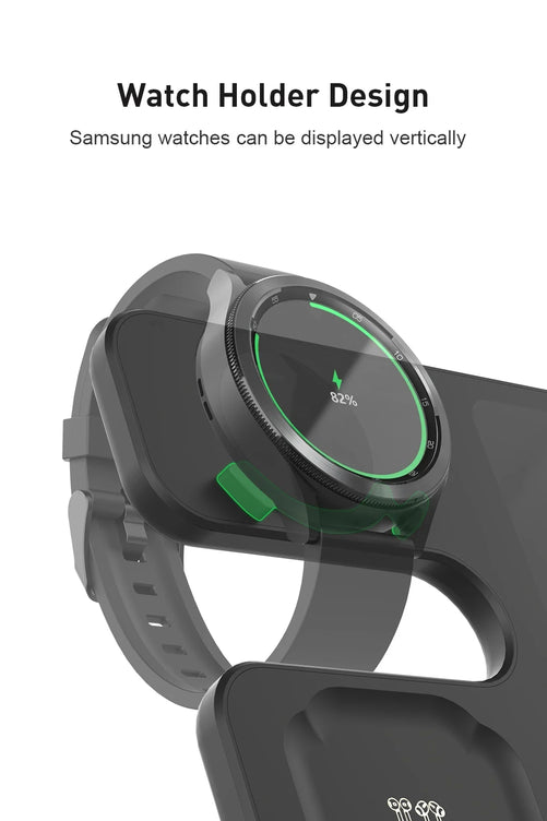 3 in 1 Wireless Charger Stand for Samsung Galaxy S24 S23 Ultra Note Qi Fast Charging Dock Station Watch 7 6 5Pro Holder Buds Pro