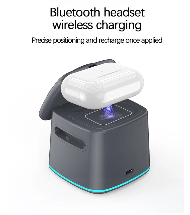 Magnetic Wireless Charger 3 in 1 for Apple Device Portable 15W Fast Charging Station for iPhone 14 13 12 Pro iWatch 8 7 Airpods